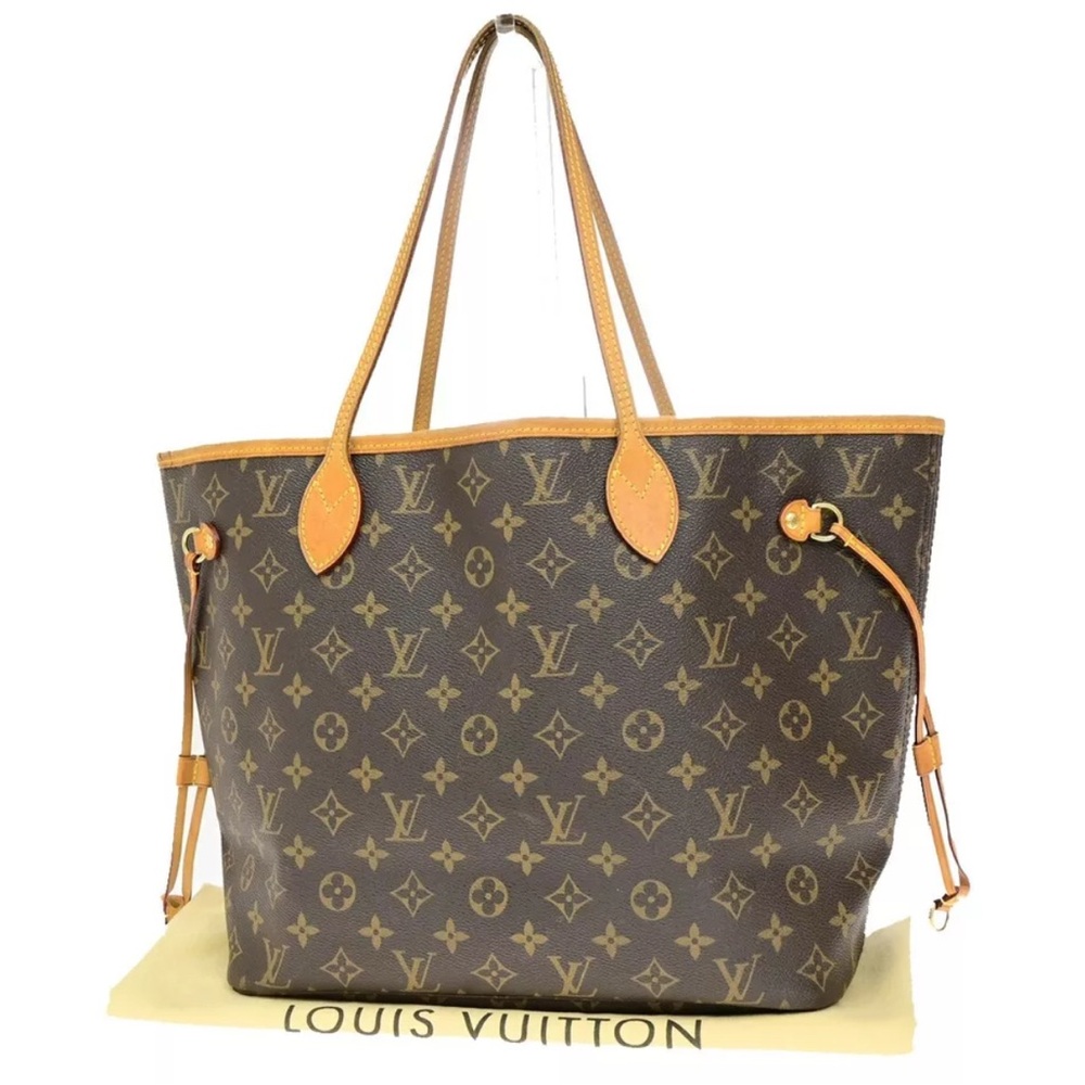 Louis Vuitton Neverfull Tote MM Brown Canvas Monogram